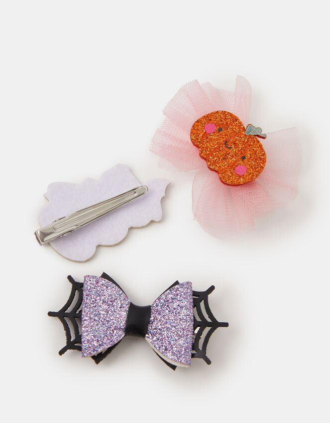 3-Pack Girls Halloween Hair Clips, , large