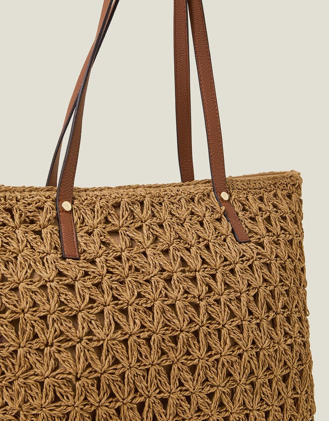 Raffia Tote Bag, , large