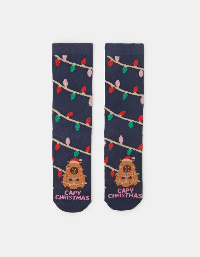 Capybara Christmas Socks, , large