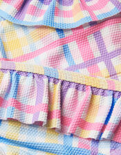 Check Print Bikini Set, Multi (BRIGHTS MULTI), large