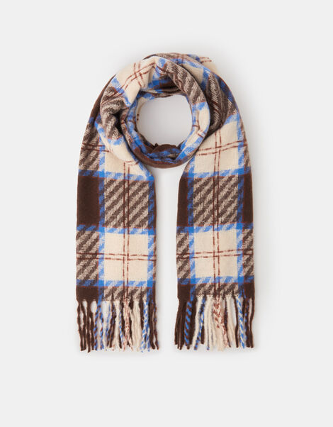 Check Print Blanket Scarf, , large