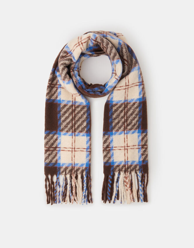 Check Print Blanket Scarf, , large
