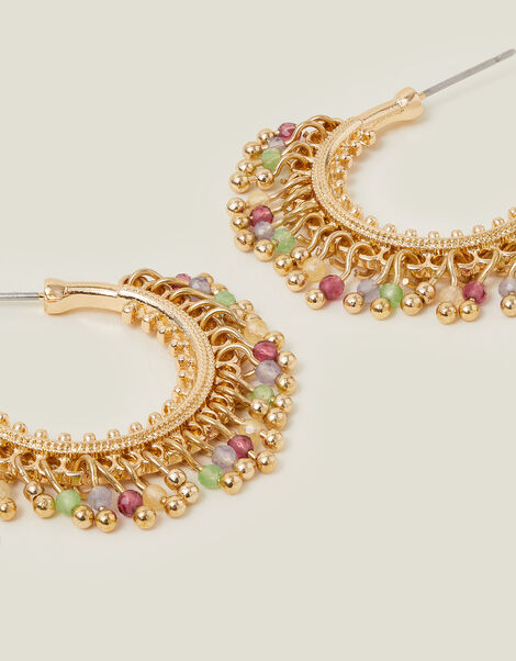 Tassle Hoop Earrings, , large