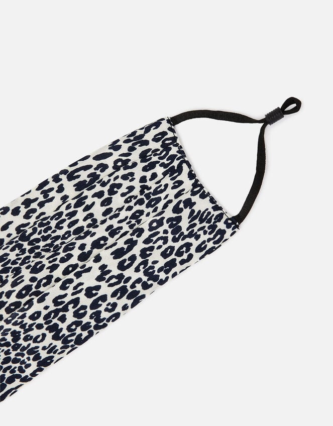 Leopard Face Covering in Pure Silk, , large