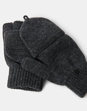 Plain Capped Gloves, Grey (GREY), large