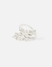 Vine Wrap Ring, White (CRYSTAL), large