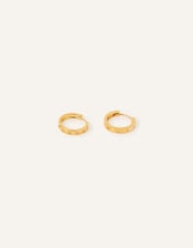 14ct Gold-Plated Crystal Star Chunky Hoops, , large