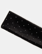 Rhinestone Velvet Bando Headband, , large