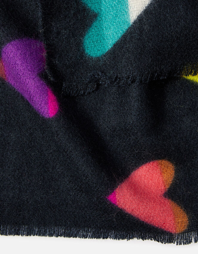 Rainbow Hearts Blanket Scarf, , large