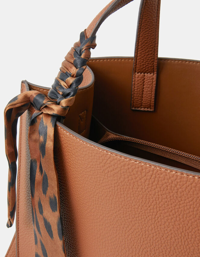 Scarf Handle Handbag, , large