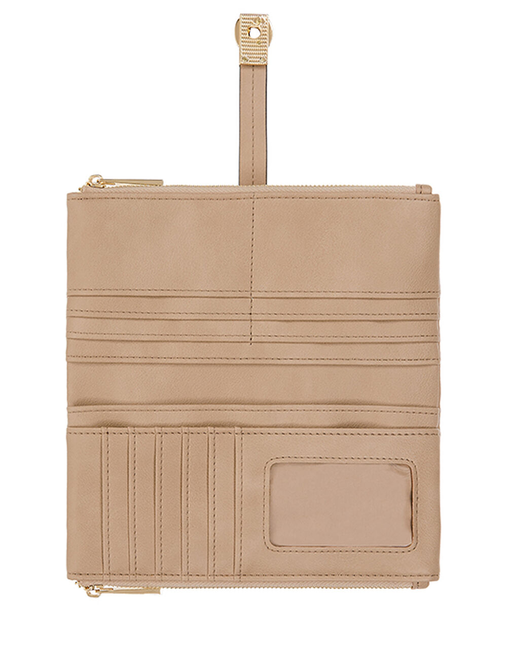 PushLock Faux Leather Wallet Nude Purses & Wallets Accessorize UK