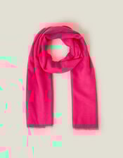 Lightweight Plain Scarf, Pink (FUCHSIA), large