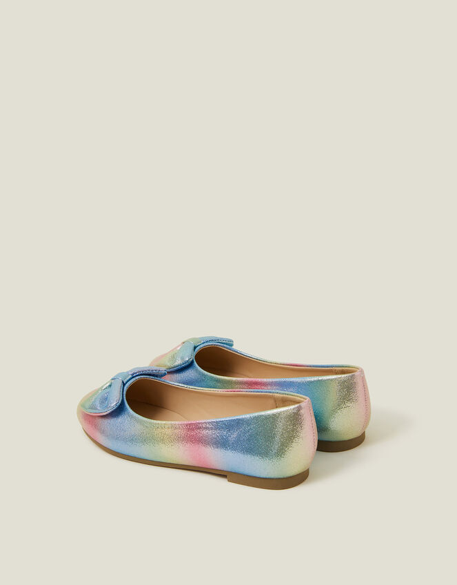 Girls Ombre Metallic Ballet Flats, Multi (PASTEL MULTI), large