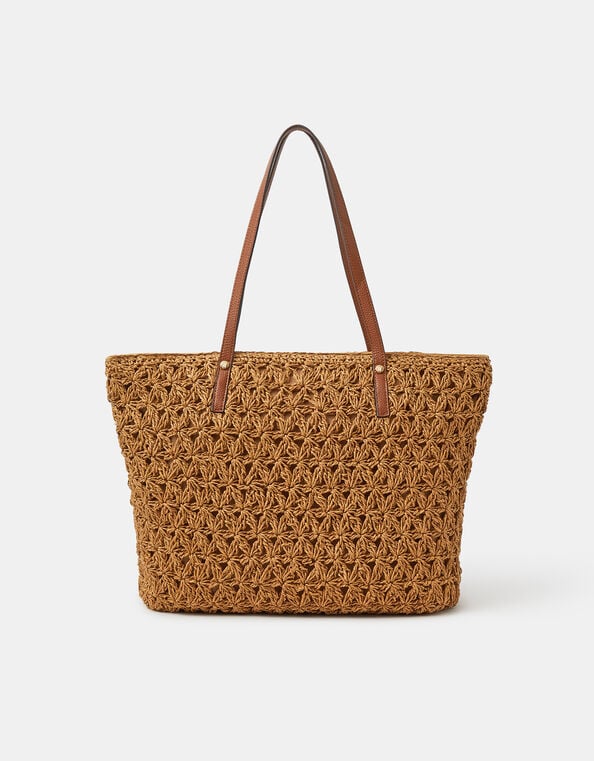 Raffia Tote Bag, , large