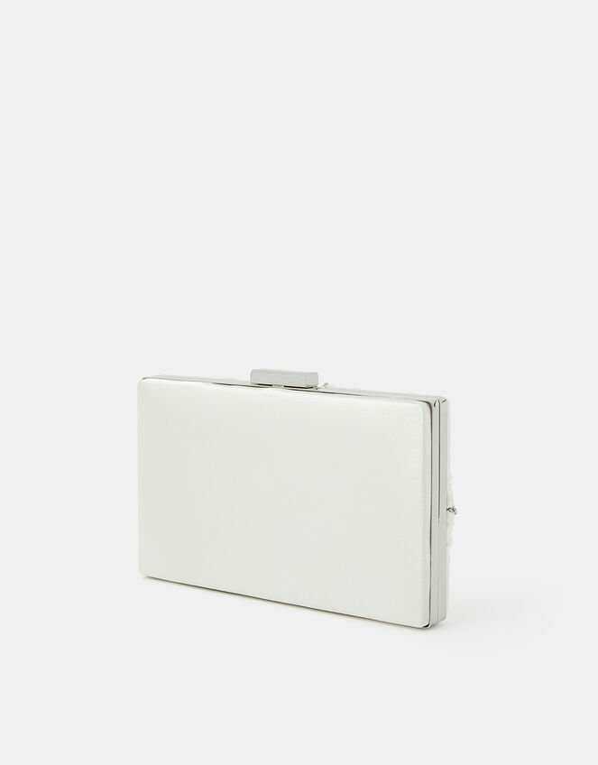 Bridal Satin Pleat Clutch Bag, , large