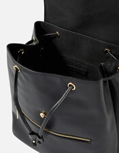 Kylie Drawstring Backpack, Black (BLACK), large