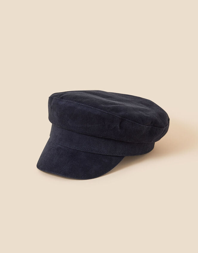Twill Baker Boy Hat, Blue (NAVY), large
