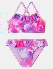 Girls Tie-Dye Bikini Set, Multi (BRIGHTS MULTI), large