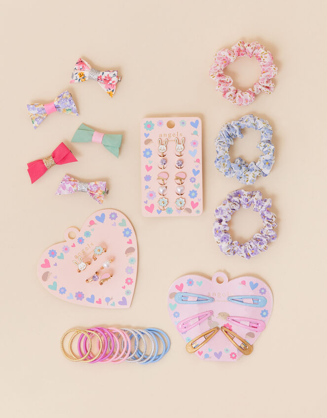 Girls Pastel Hair and Jewellery Set, , large