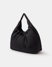 Nylon Quilted Shopper Bag, , large