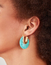 Resin Circle Earrings, , large