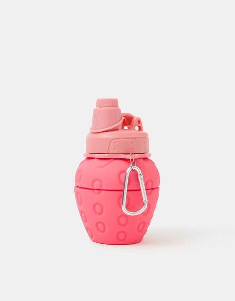 Girls Collapsible Strawberry Water Bottle, , large