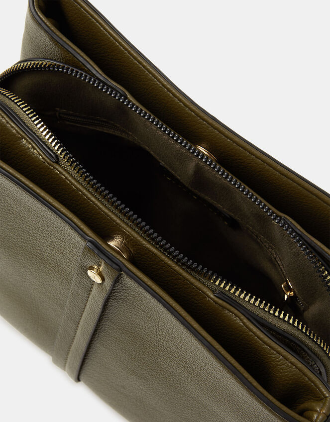 Webbing Strap Crossbody Bag, Green (OLIVE), large