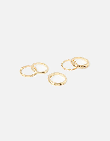 Romantic Ramble Twisted Ring Multipack Gold, Gold (GOLD), large