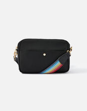 Rainbow Strap Cross-Body Bag with Recycled Polyester, , large