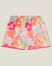 Girls Tropical Print Shorts, Multi (BRIGHTS MULTI), large