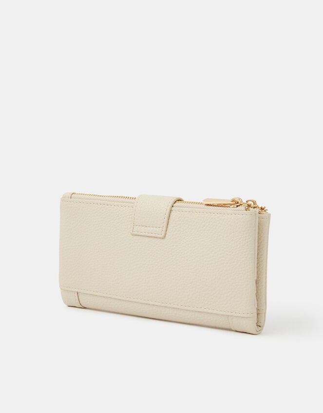 Faux Leather Buckle Purse, , large