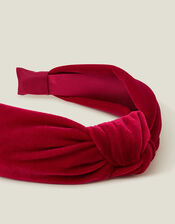 Velvet Knot Headband, , large