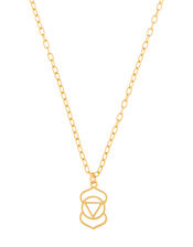 Gold-Plated Third Eye Chakra Necklace, , large