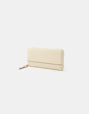 Large Zip-Around Wallet, Cream (CREAM), large