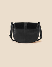 Plait Suede Flap Cross-Body Bag, , large