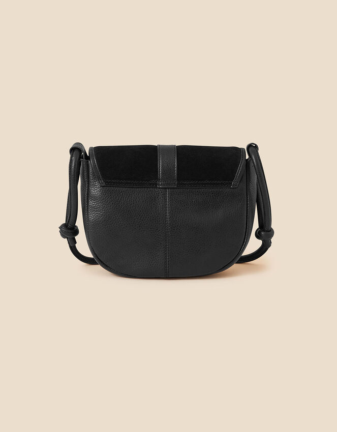 Plait Suede Flap Cross-Body Bag, , large