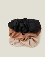 Satin Scrunchie Set of Three, , large
