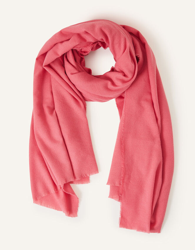 Super-Soft Blanket Scarf, Orange (CORAL), large