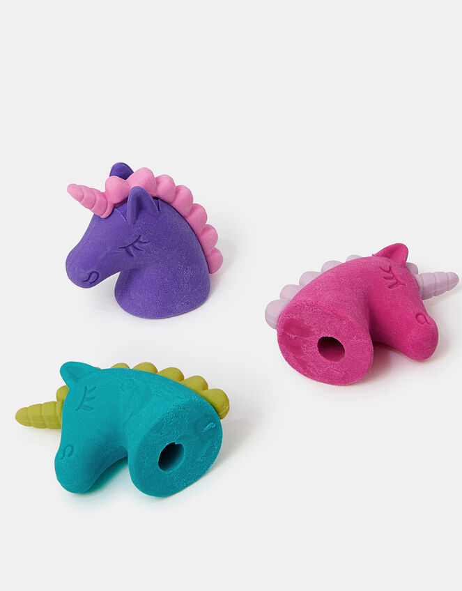 3-Pack Girls Unicorn Erasers, , large