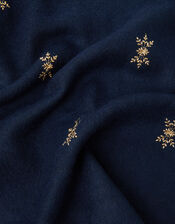 Floral Embroidered Triangle Scarf, , large