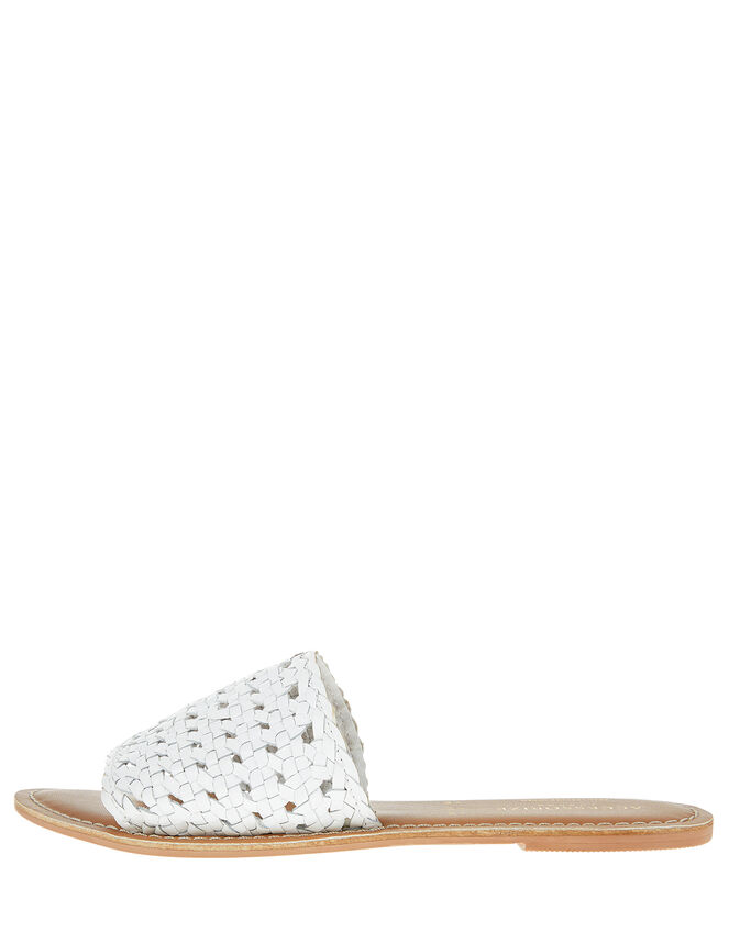 Woven Sliders, White (WHITE), large