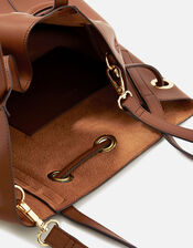 Eyelet Closure Shoulder Bag, , large