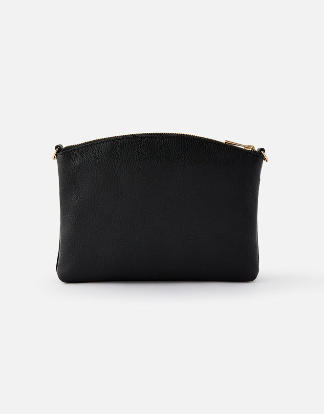 Darcey Leather Double Zip Cross-Body Bag