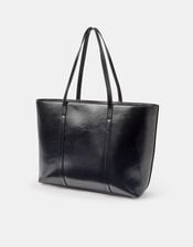 Meredith Tote Bag, Black (BLACK), large