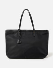 Tiffany Nylon Tote Bag, Black (BLACK), large