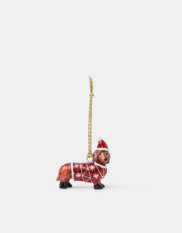 Sausage Dog Christmas Tree Decoration, , large