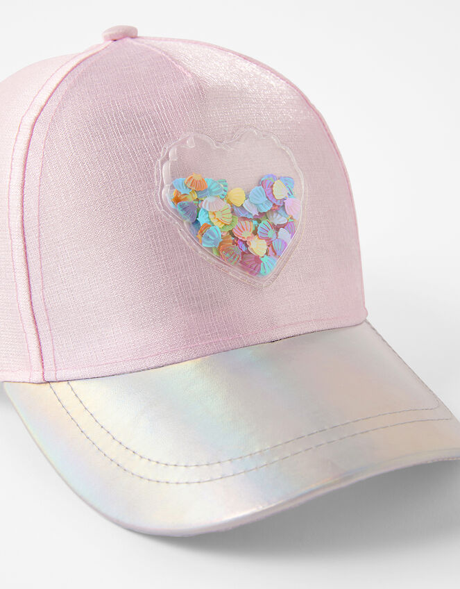 Shell Shimmer Baseball Cap, Pink (PINK), large