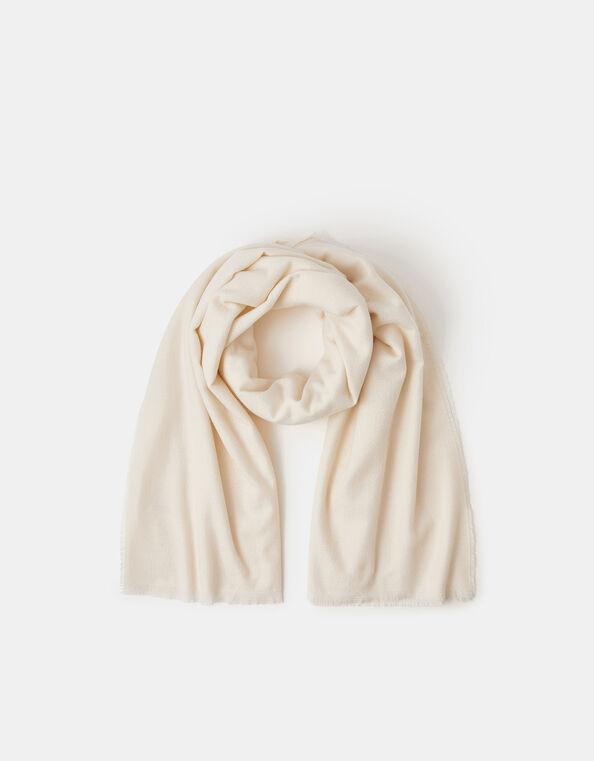 Grace Super-Soft Blanket Scarf, Natural (NATURAL), large