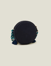 Round Tassel Cross-Body Bag, , large
