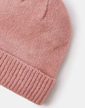 Plain Beanie Hat, Pink (PALE PINK), large